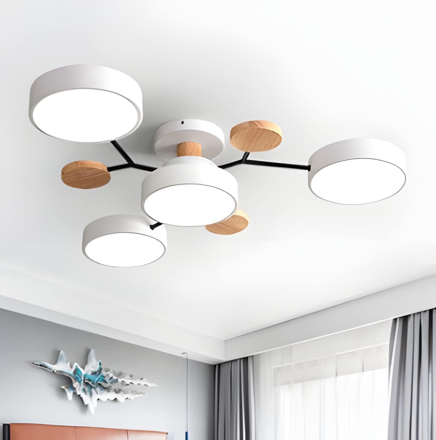 Contemporary Round LED Ceiling Light for Living Room