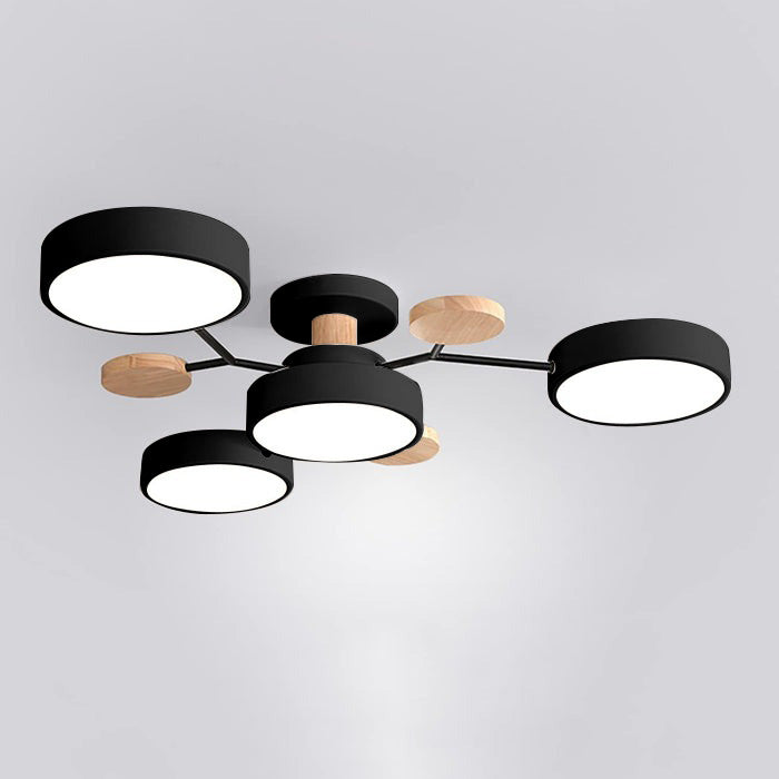 Contemporary Round LED Ceiling Light for Living Room