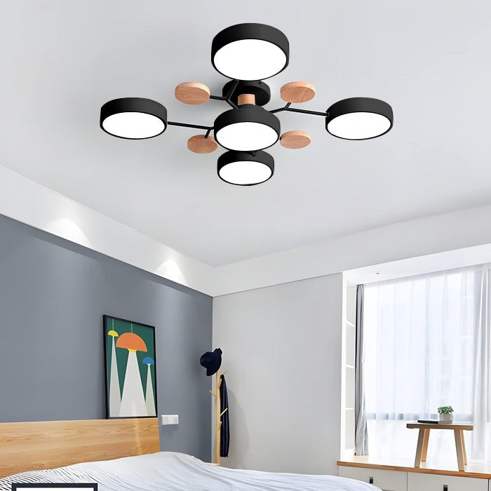 Contemporary Round LED Ceiling Light for Living Room