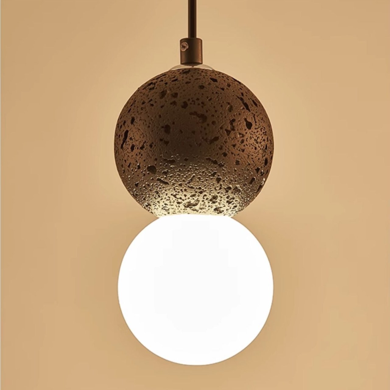 Modern Travertine Pendant Lamp – Stylish Indoor Lighting