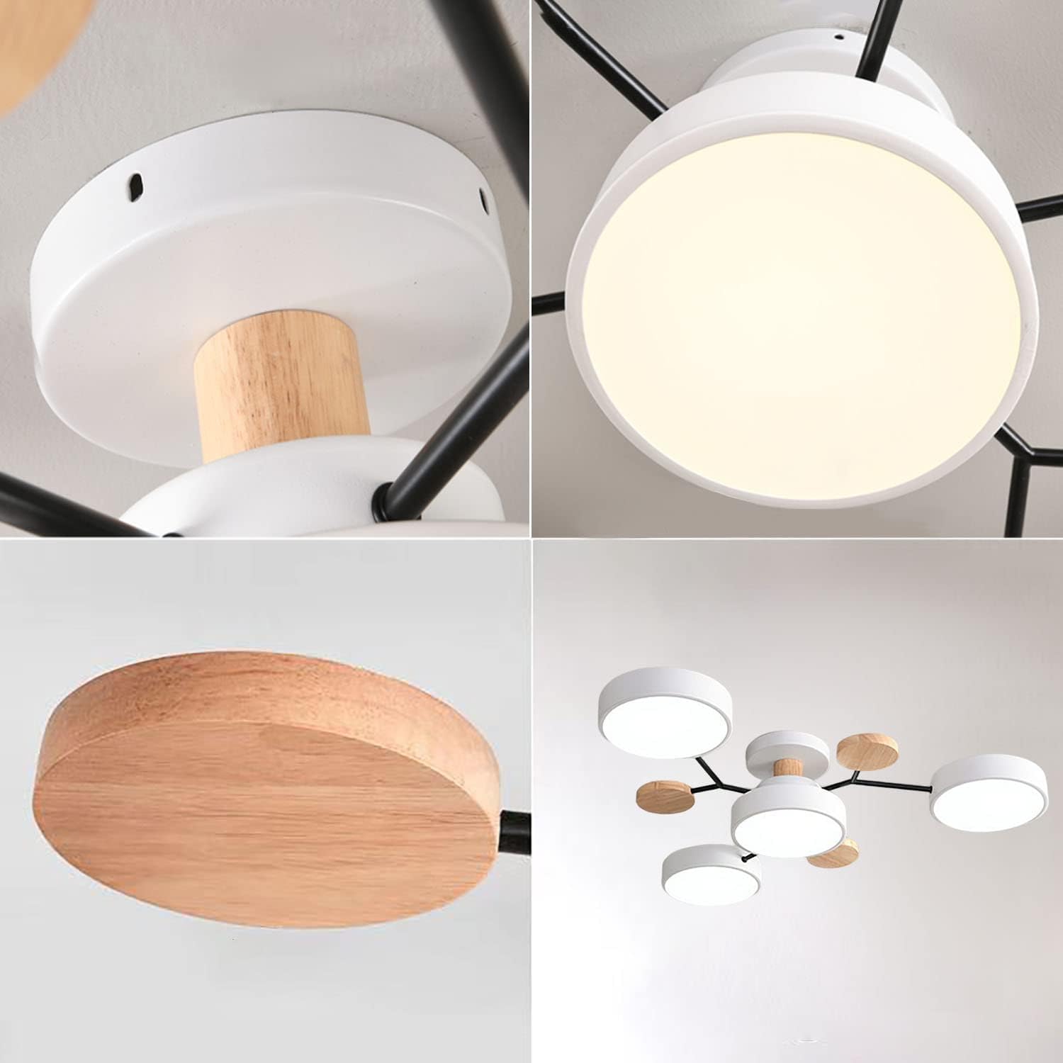 Contemporary Round LED Ceiling Light for Living Room