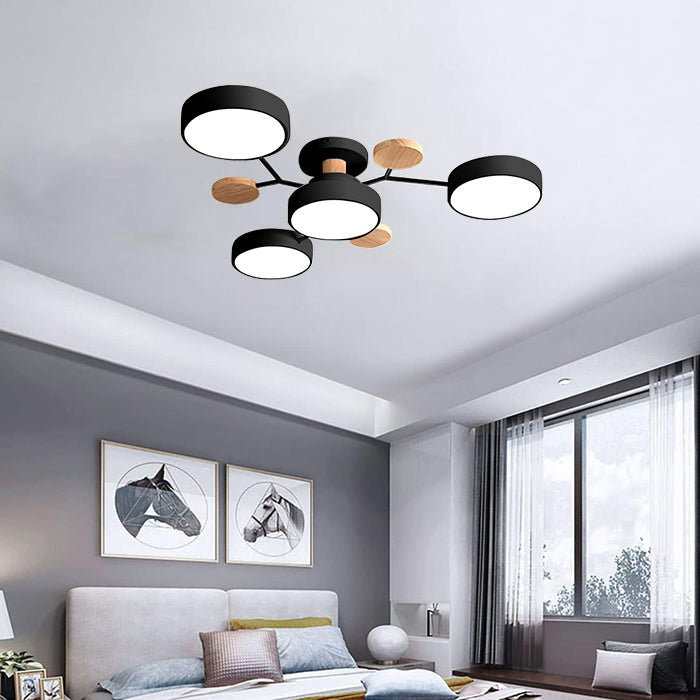 Contemporary Round LED Ceiling Light for Living Room