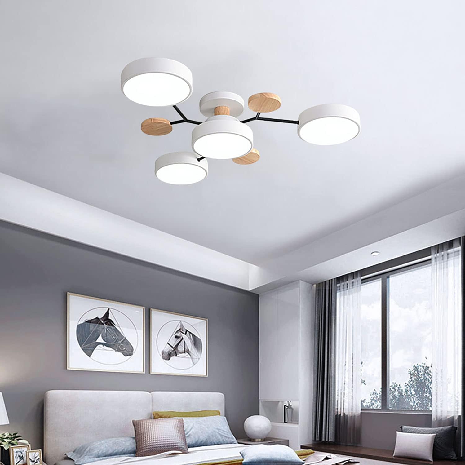 Contemporary Round LED Ceiling Light for Living Room