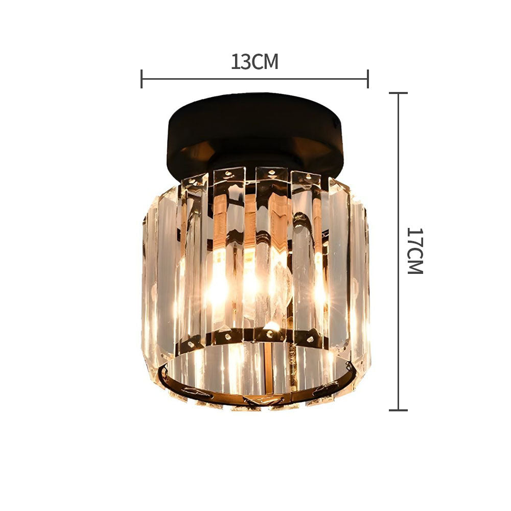 Modern Flush Mount Ceiling Light – 1-Light Hallway Fixture