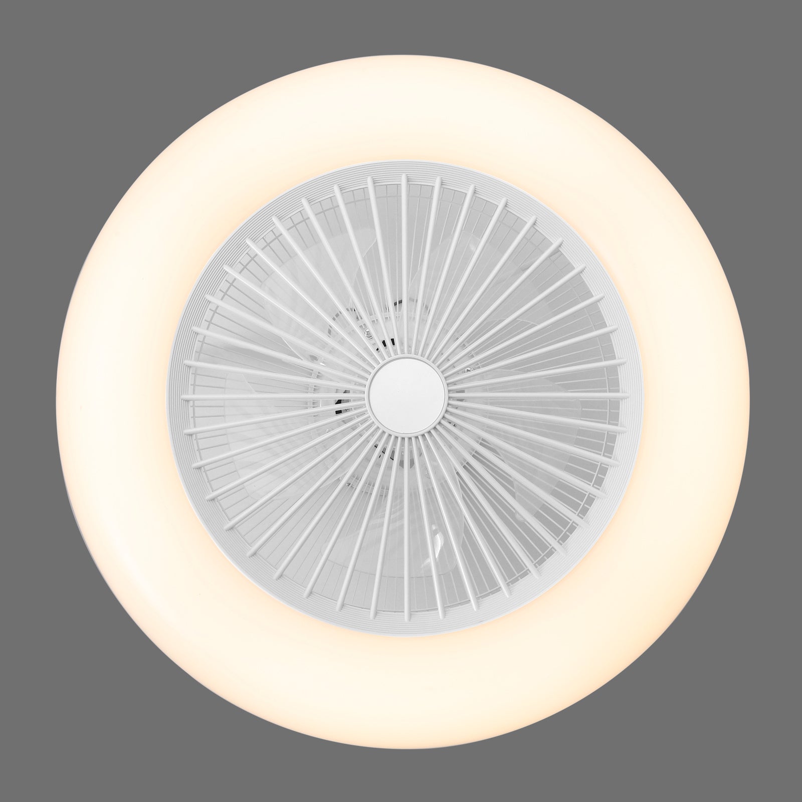 Compact 55cm Ceiling Fan with 3 LED Light Modes and Remote - Atelier Dubois Paris