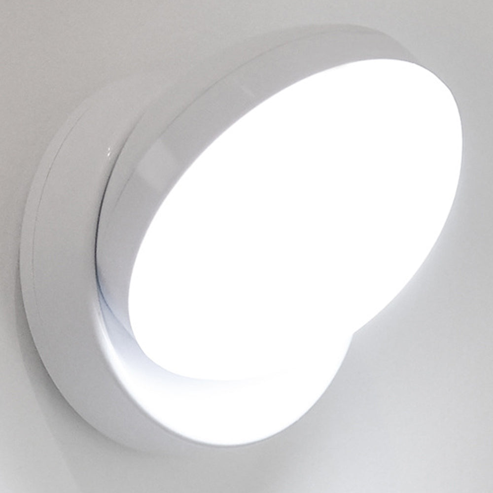 Minimalist Motion Sensor Wall Light – LED, White Finish Fixture