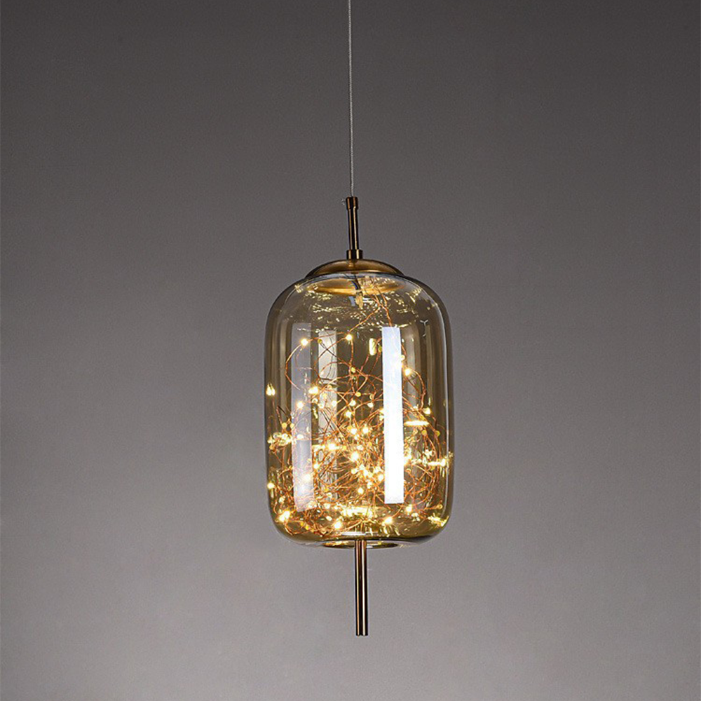 Crystal-Accented LED Ceiling Lamp – Contemporary Style