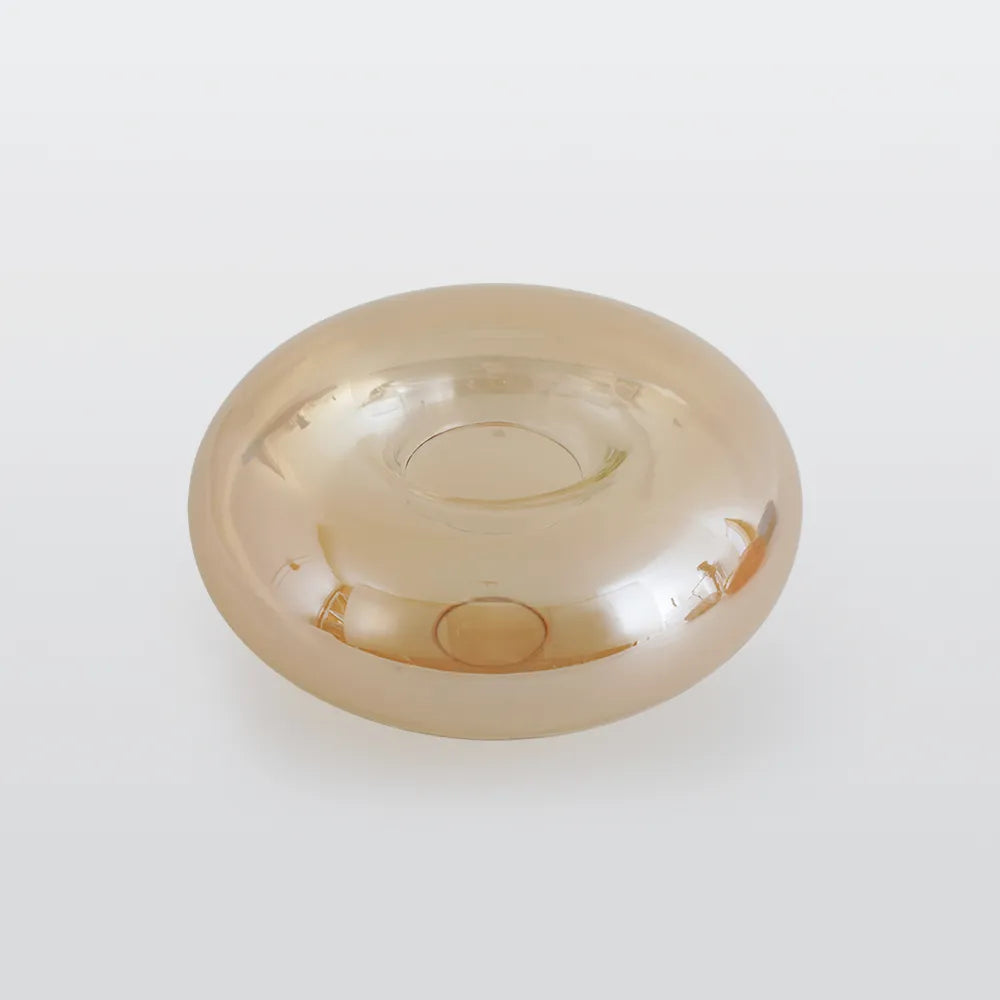 Frosted Glass Shade Ceiling Light – Metal Frame with with E27 Bulb Base Lamp