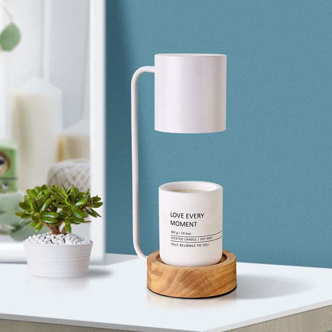 Stylish Wax-Textured Table Lamp | Modern Japanese Desk Lamp