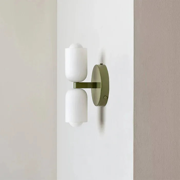Modern LED Wall Light - Glass and Metal Wall Sconce