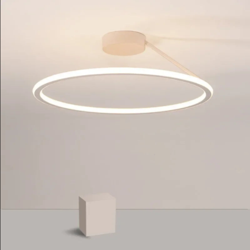 Modern Nordic LED Ring Ceiling Light | Geometric Circular Flush Mount Lamp