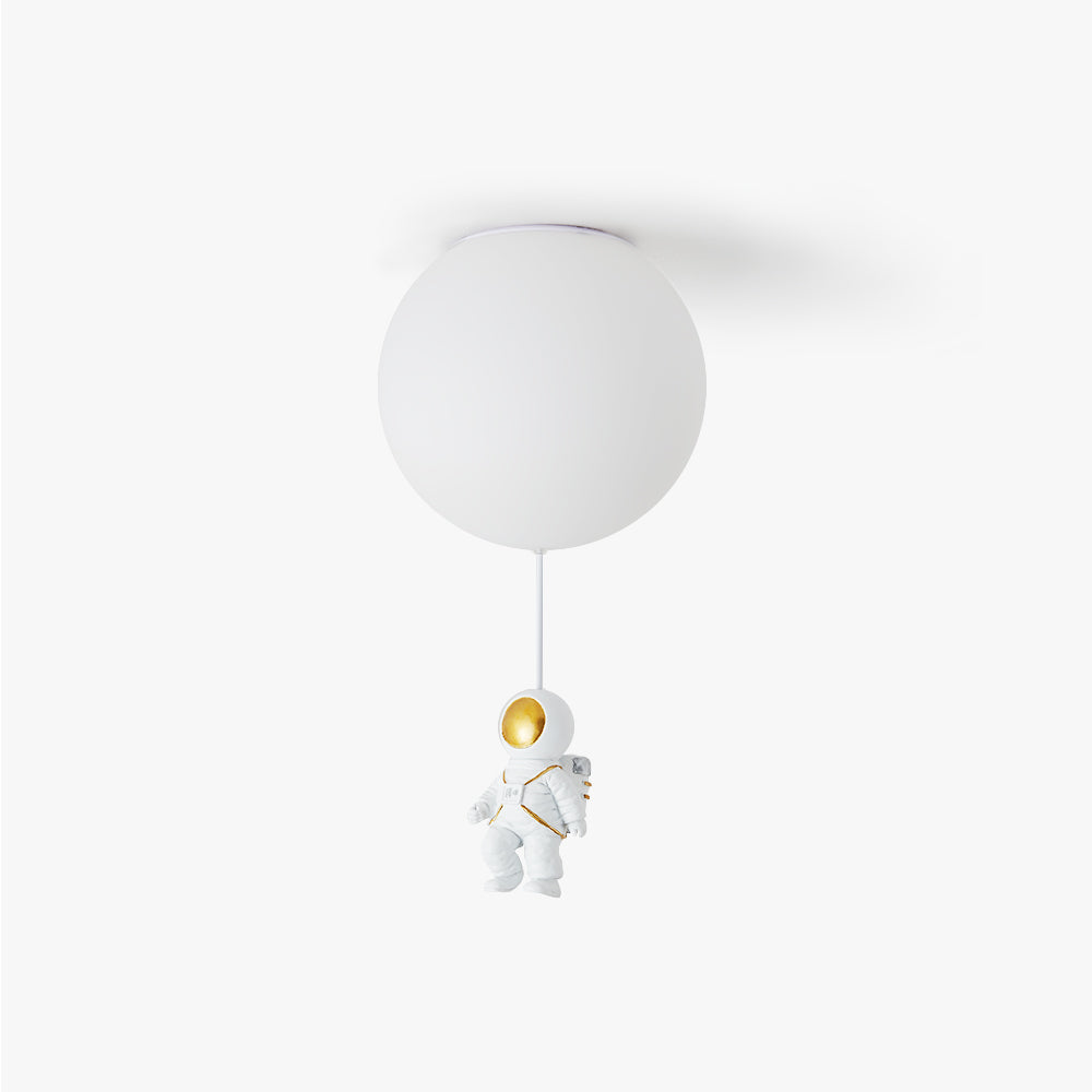 Astronaut Balloon Flush Mount Ceiling Light – Kids’ Room Lighting