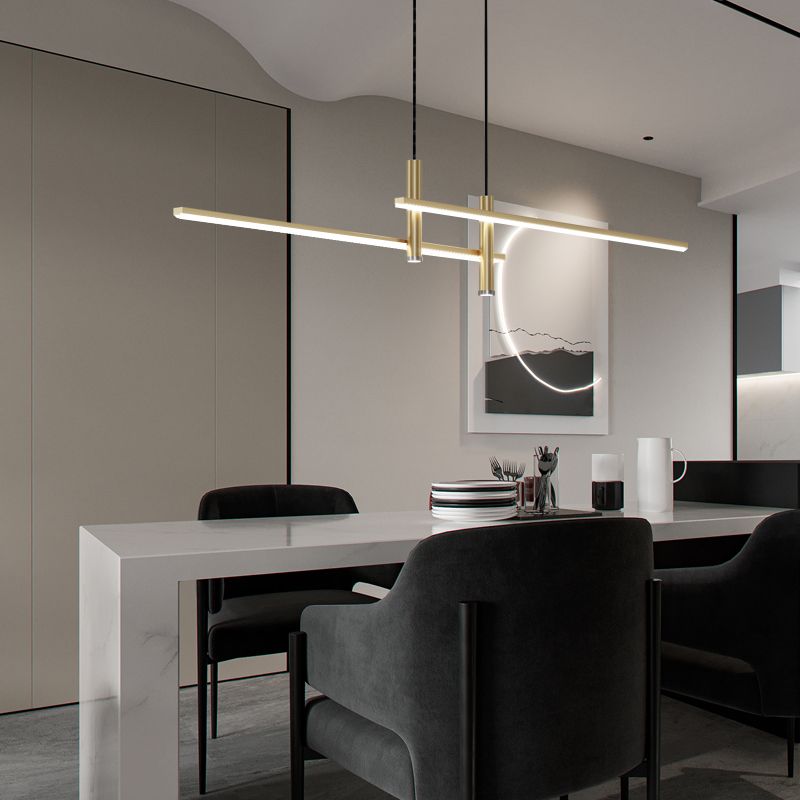 Contemporary Linear Pendant Light – Focused Spotlight Design