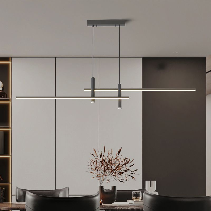 Contemporary Linear Pendant Light – Focused Spotlight Design