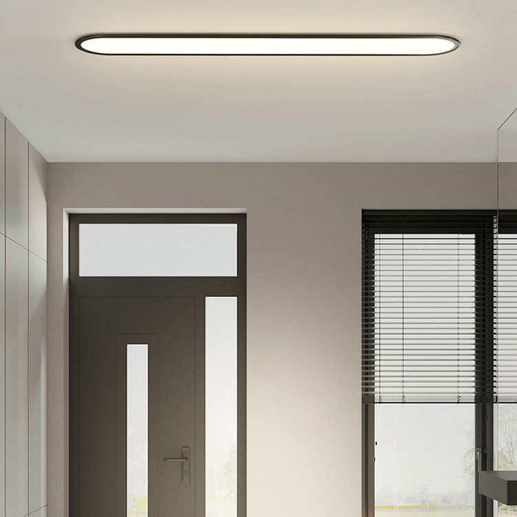 Contemporary Slim Oval Ceiling Light –  Sleek & Modern Lighting Fixture