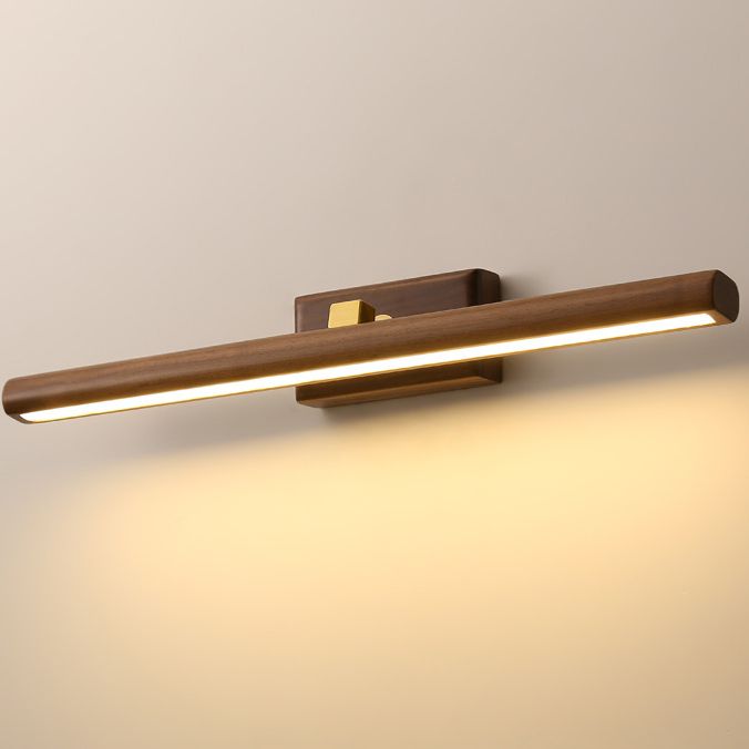 Wood Frame Vanity Wall Lamp – Rotatable Mirror LED Lamp