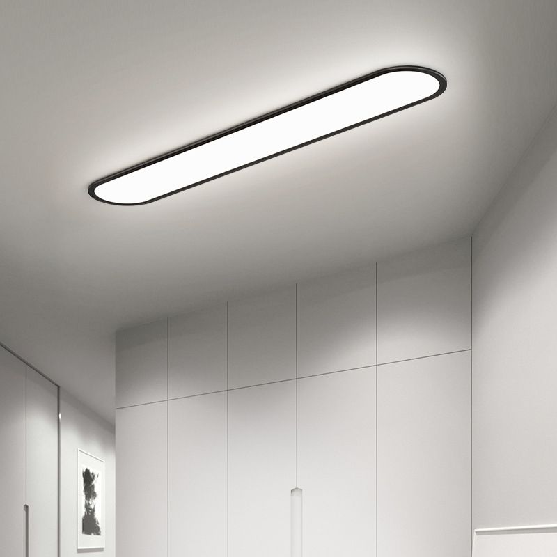 Contemporary Slim Oval Ceiling Light –  Sleek & Modern Lighting Fixture