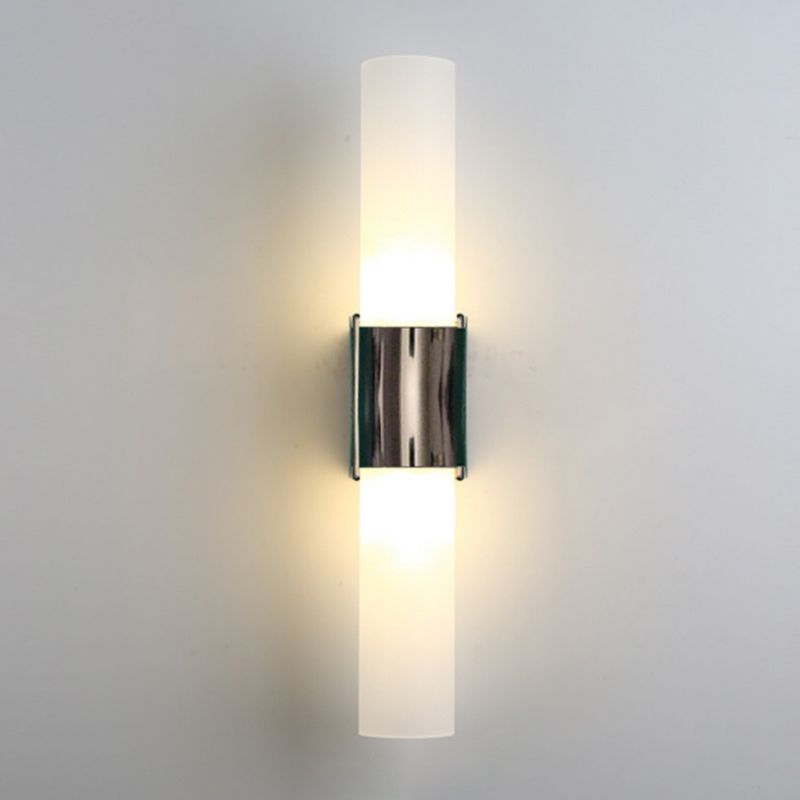 Modern Double-Headed Vanity Wall Lamp – Metal and Glass