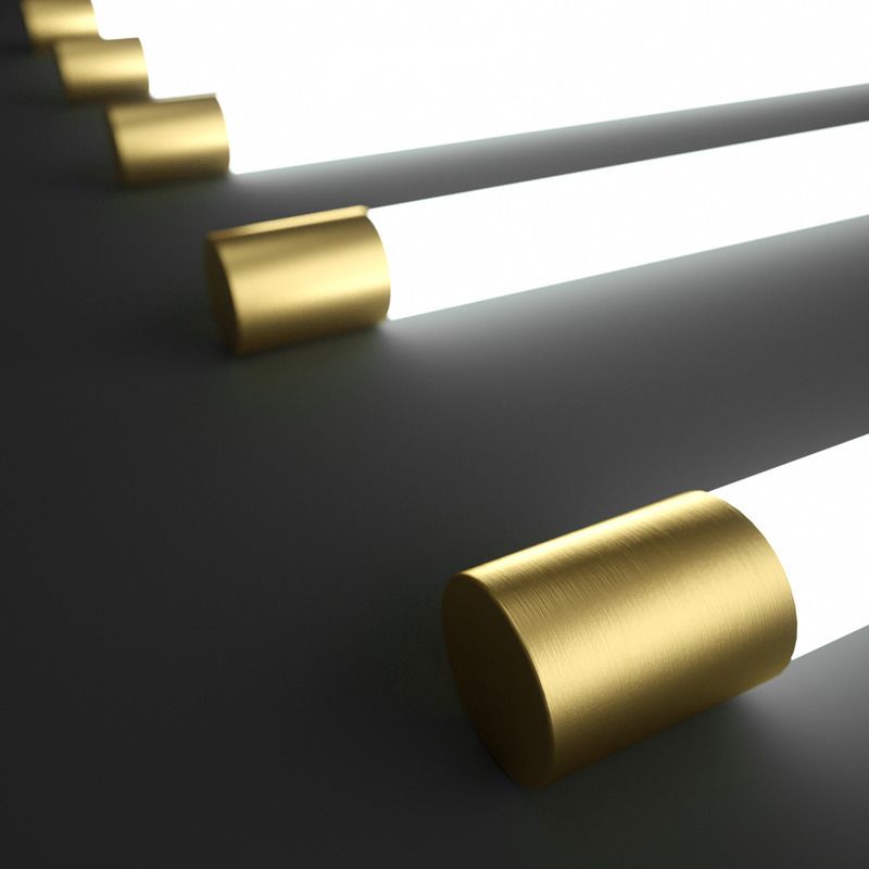 Modern Linear Vanity Wall Lamp – Metal and Acrylic LED Fixture