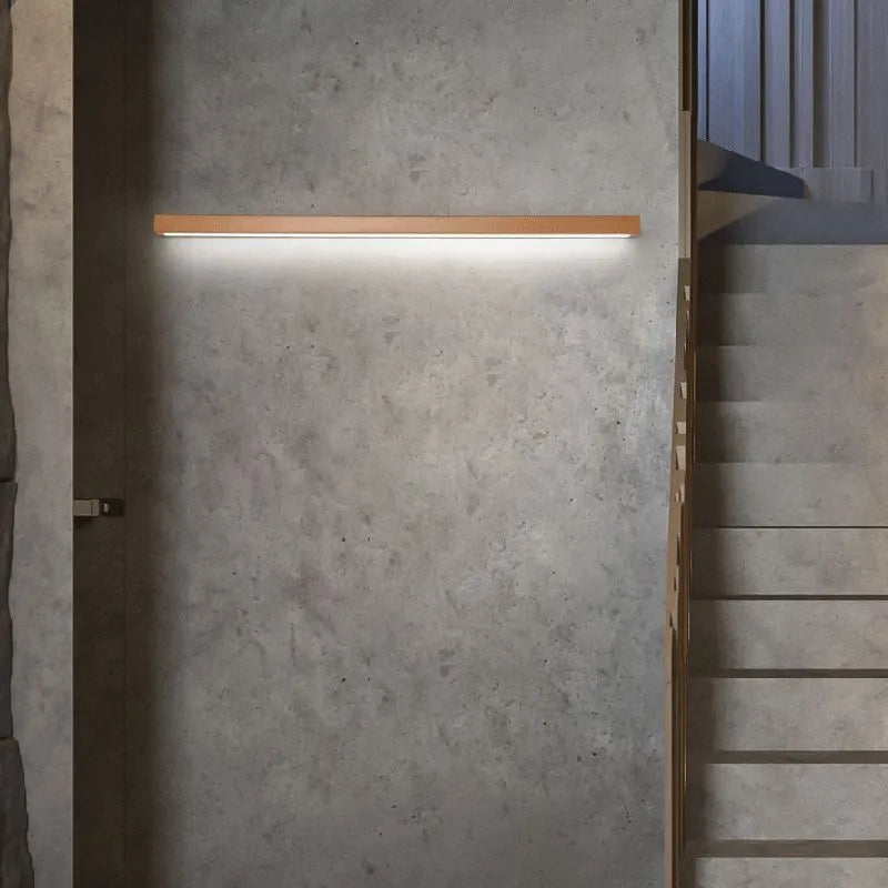 Modern Linear Wooden Wall Lamp – Decorative LED Wall Light