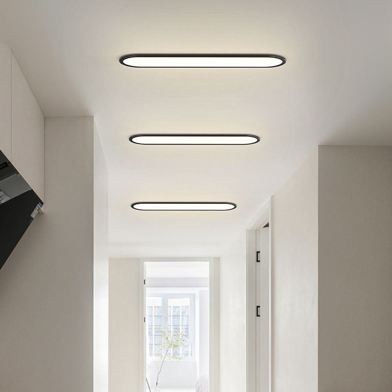 Contemporary Slim Oval Ceiling Light –  Sleek & Modern Lighting Fixture