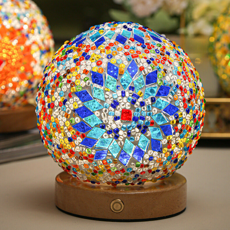 Modern Lamp with Boho Elements | Decorative Accent Table Lamp