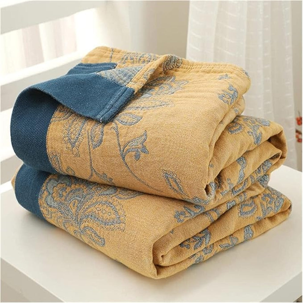 Decorative Throw Blanket – Floral Motif