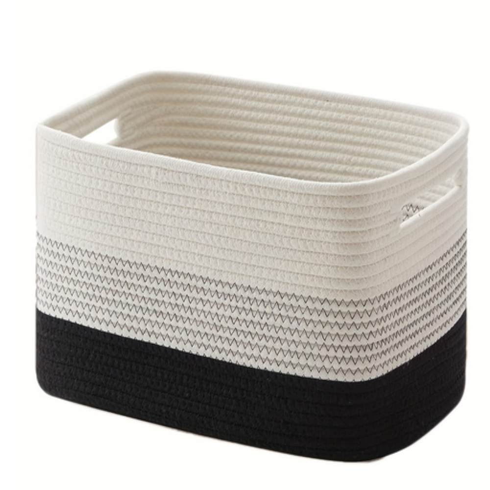 Soft Woven Cotton Rope Basket | Durable Storage Basket