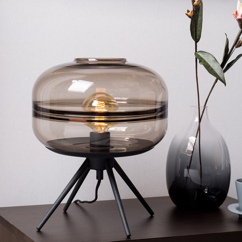Nordic LED Table Lamp | Glass Shade Night Light