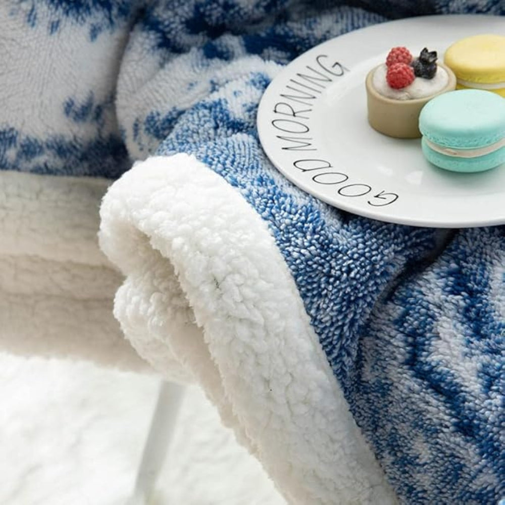 Elegant Seraphina Velvet Sherpa Blanket
