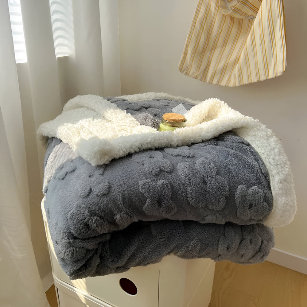 Snuggle Blanket with Floral Motif