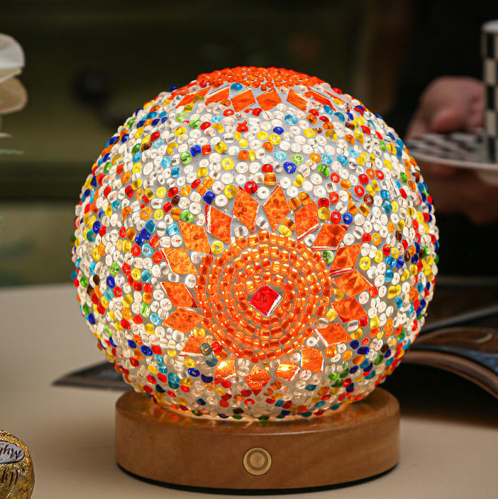 Modern Lamp with Boho Elements | Decorative Accent Table Lamp