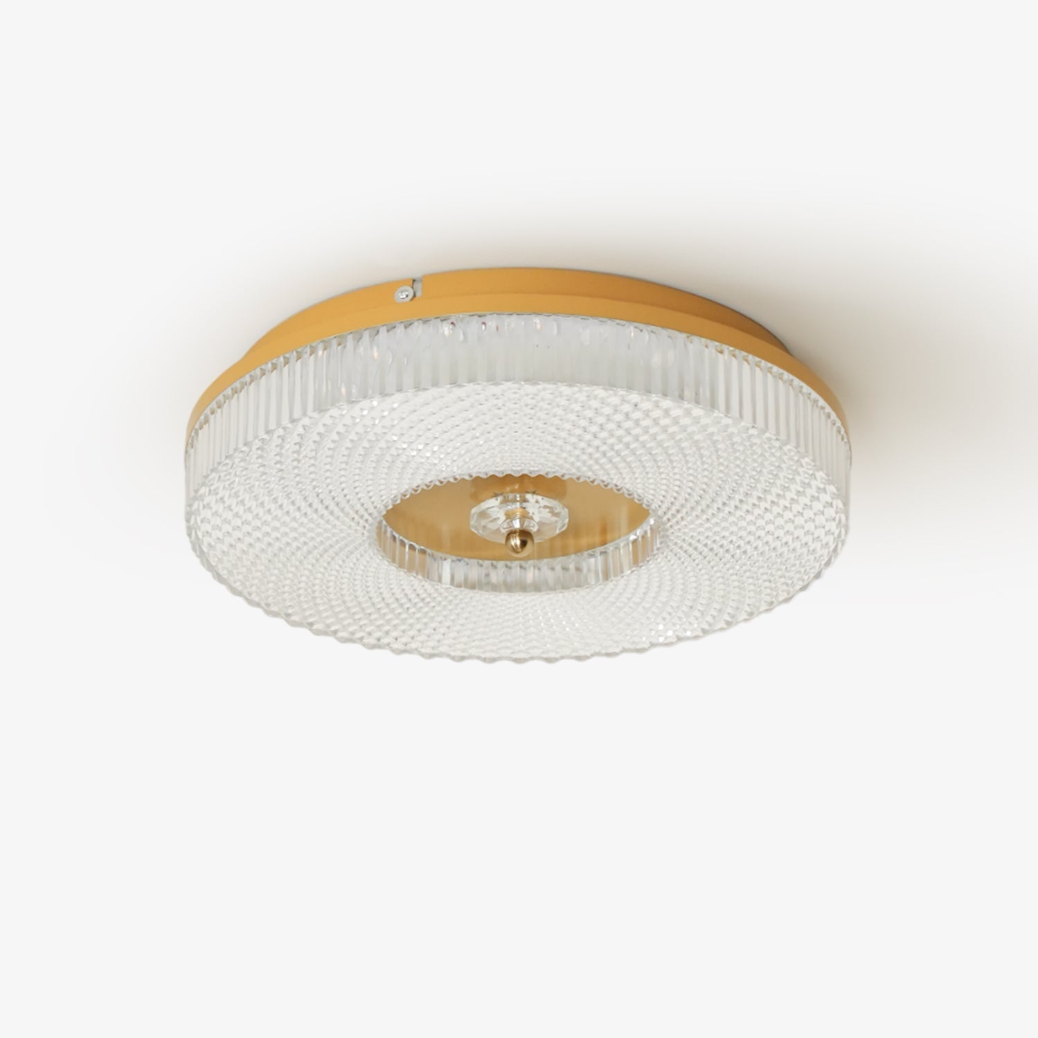 Modern LED Flush Mount Ceiling Light - Metal and Acrylic Fixture