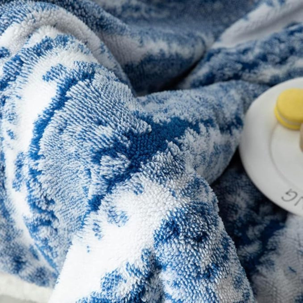 Elegant Seraphina Velvet Sherpa Blanket