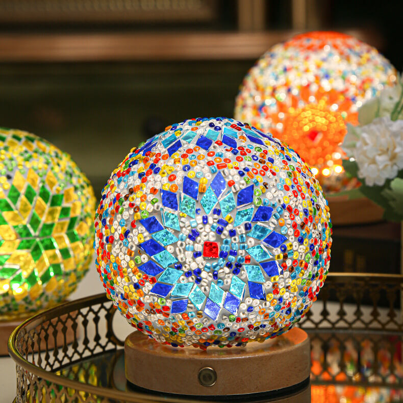 Modern Lamp with Boho Elements | Decorative Accent Table Lamp