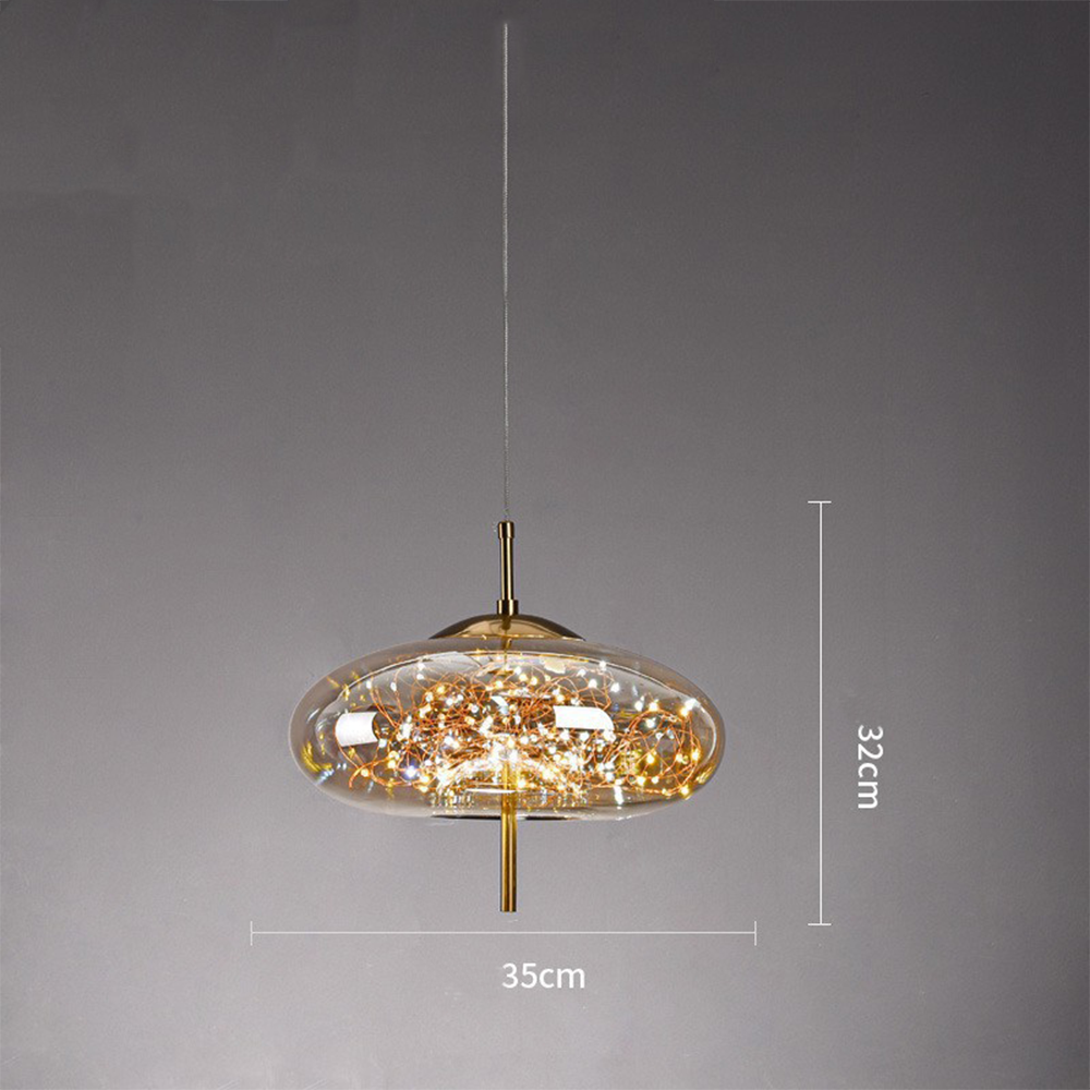 Crystal-Accented LED Ceiling Lamp – Contemporary Style