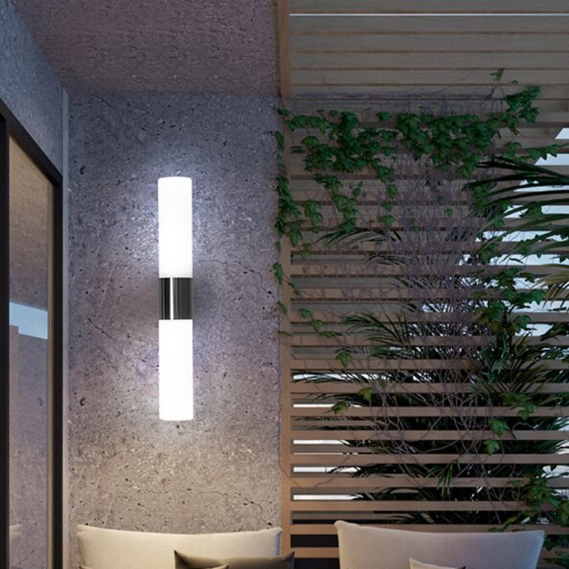 Modern Double-Headed Vanity Wall Lamp – Metal and Glass