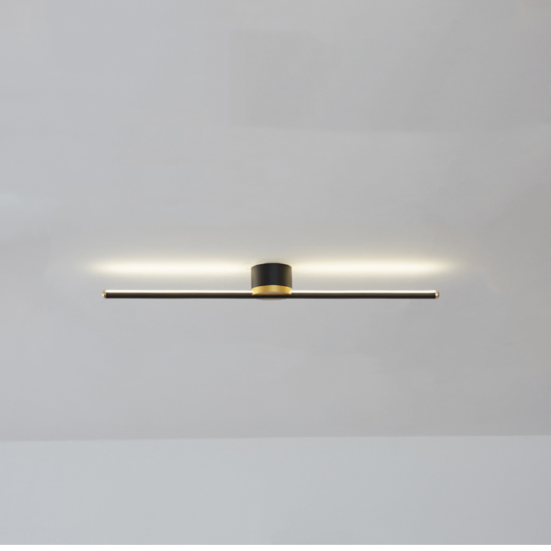 Slim Flush Mount LED Ceiling Light – Modern Linear Design