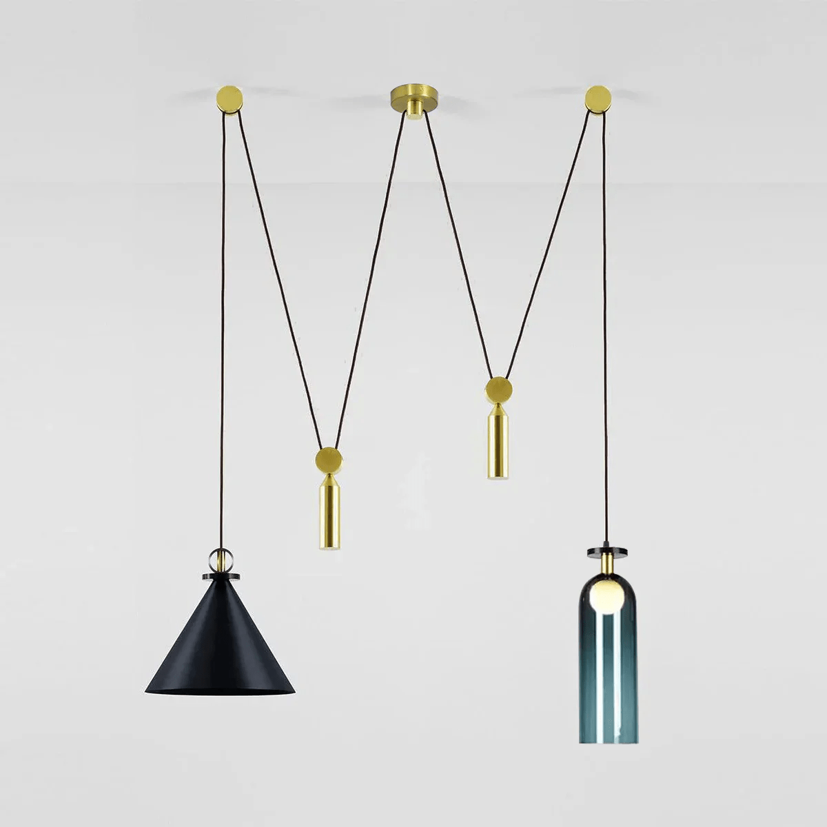 Geometric Art Chandelier – Contemporary Modern Pendant Light