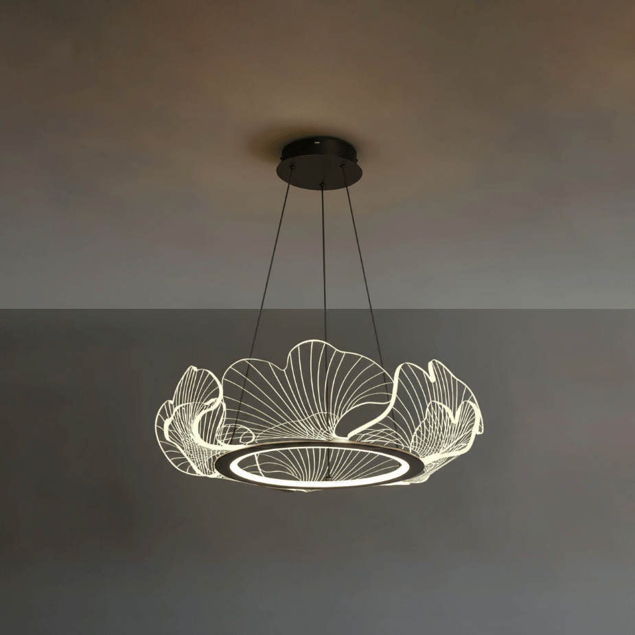 Modern Sea Chandelier – Ocean Wave Design Hanging Light Fixture
