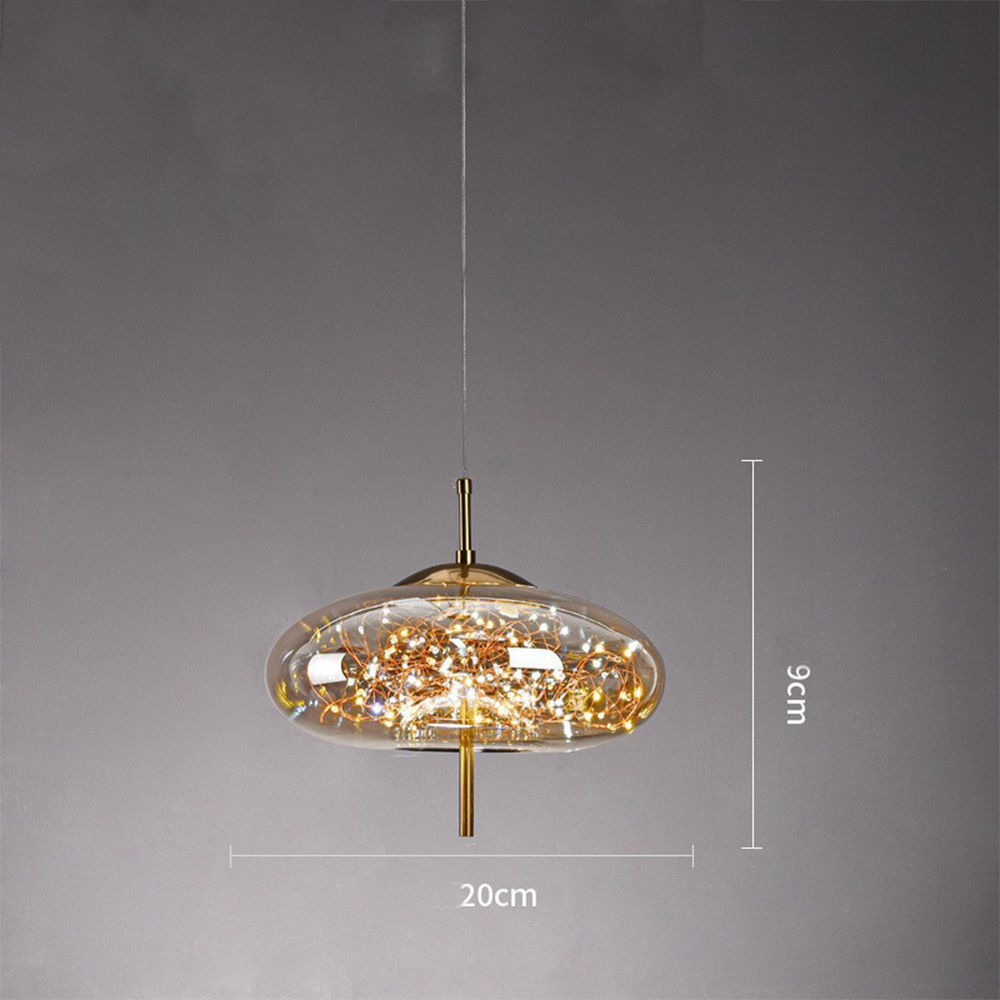 Crystal-Accented LED Ceiling Lamp – Contemporary Style