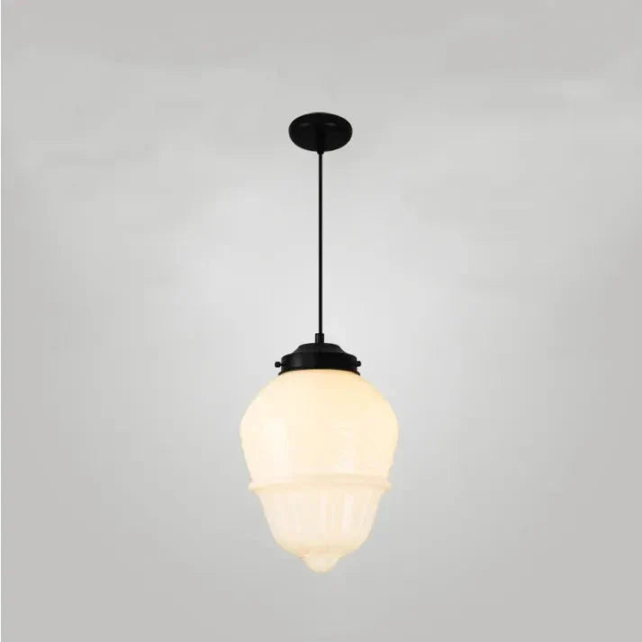 Geometric Pendant Lamp | Frosted White Glass Shade
