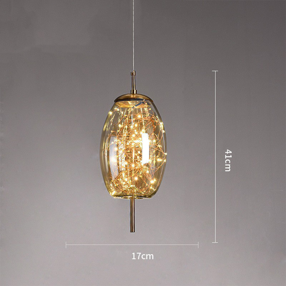 Crystal-Accented LED Ceiling Lamp – Contemporary Style