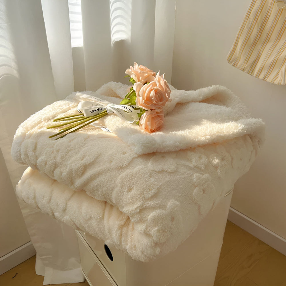 Snuggle Blanket with Floral Motif