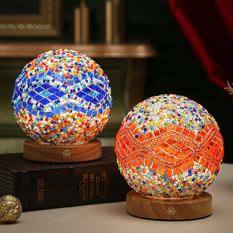 Modern Lamp with Boho Elements | Decorative Accent Table Lamp