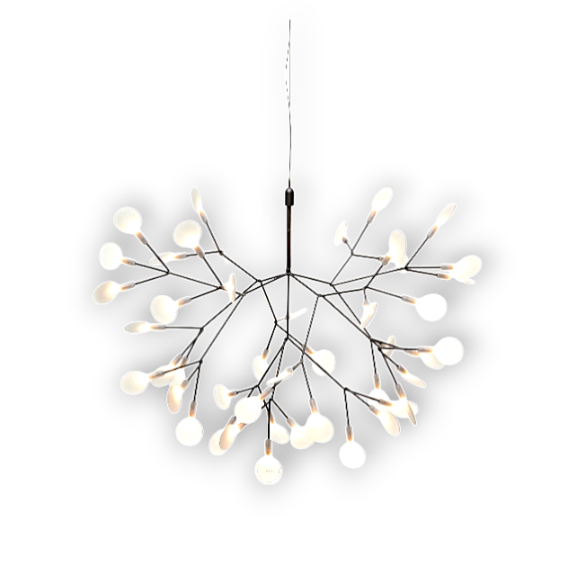 Black Firefly LED Pendant Chandelier – Contemporary Hanging Light