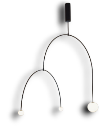 Modern Mobile Chandelier – Adjustable Hanging Light Fixture