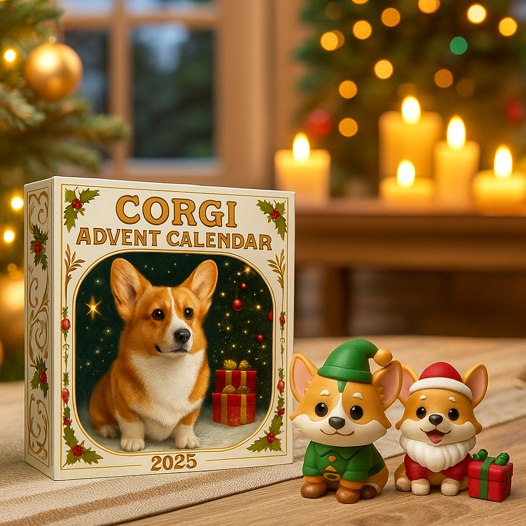 Corgi Christmas Advent Calendar 2025 – 24 Cute Dog Gifts for Owners & Kids