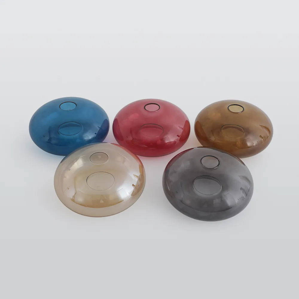 Frosted Glass Shade Ceiling Light – Metal Frame with with E27 Bulb Base Lamp