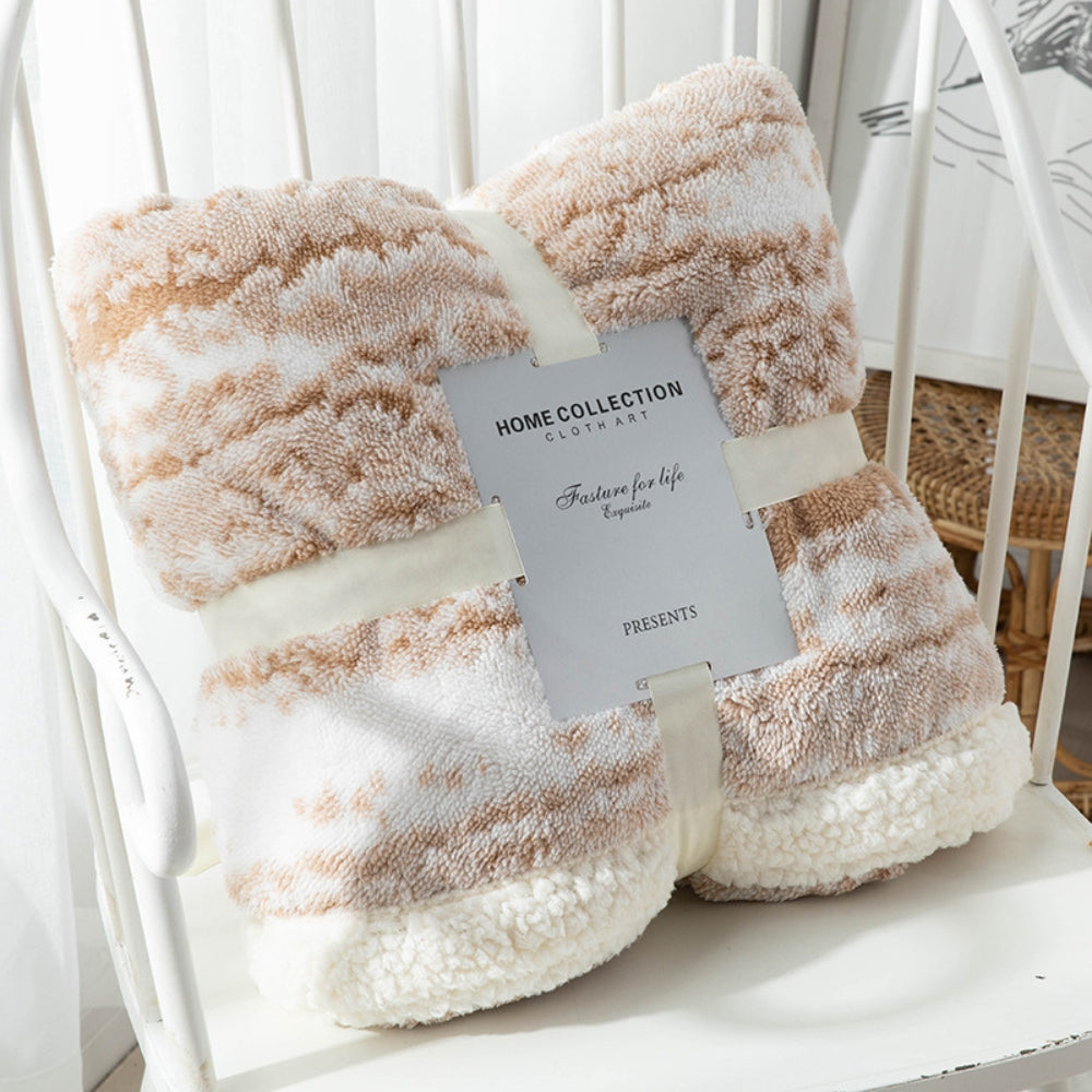 Elegant Seraphina Velvet Sherpa Blanket
